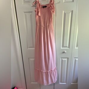 Pink long dress